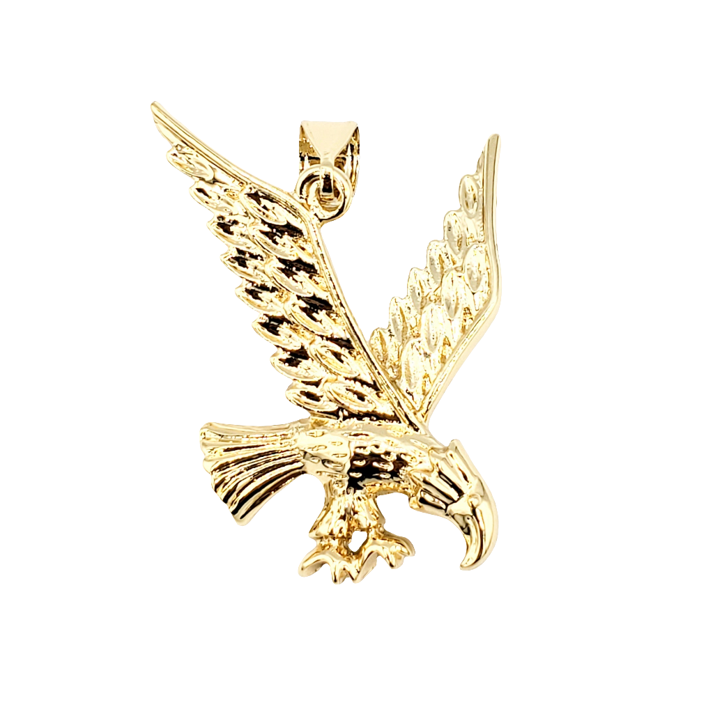 PN-0181 Colgante Águila 1"x0.50" Incluye Cadena Torsal 18”-22” mixto