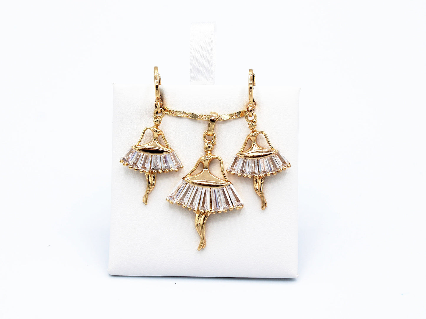 S-211 Conjunto Bailarina Piedras Blancas