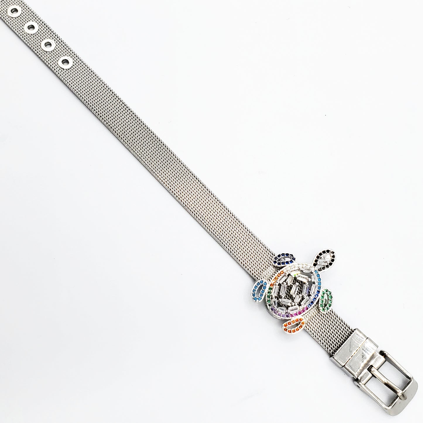 BRS-26 Brazalete/Pulsera Acero Inoxidable tortuga Multicolor