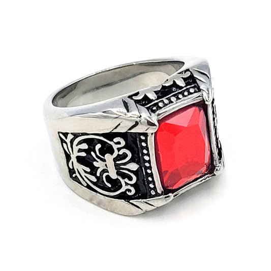 R-6 Stainless Steel Men's Ring