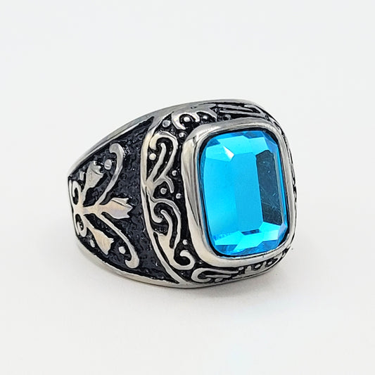 R-13 Stainless Steel Men's Ring