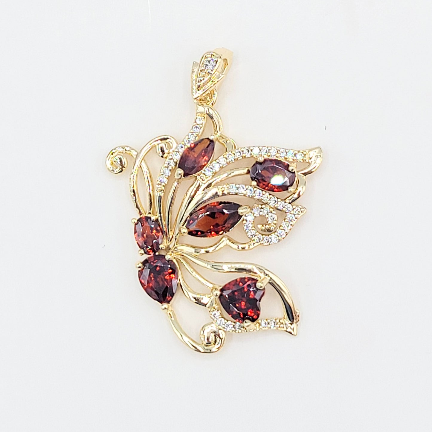 PN-639 Dije Mariposa Piedra Zirconia