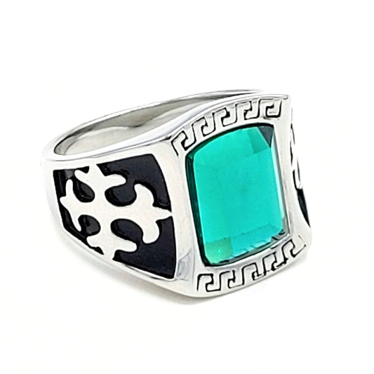 R-28 Stainless Steel Men's Ring