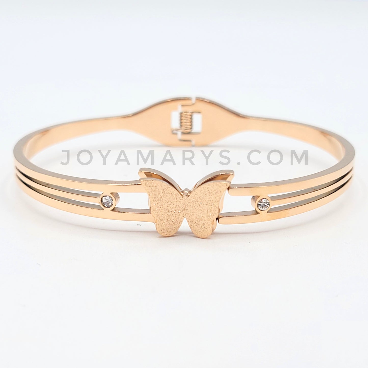 BRS-33 Bracelet Brazalete Stainless Steel Butterfly 2.5 inches