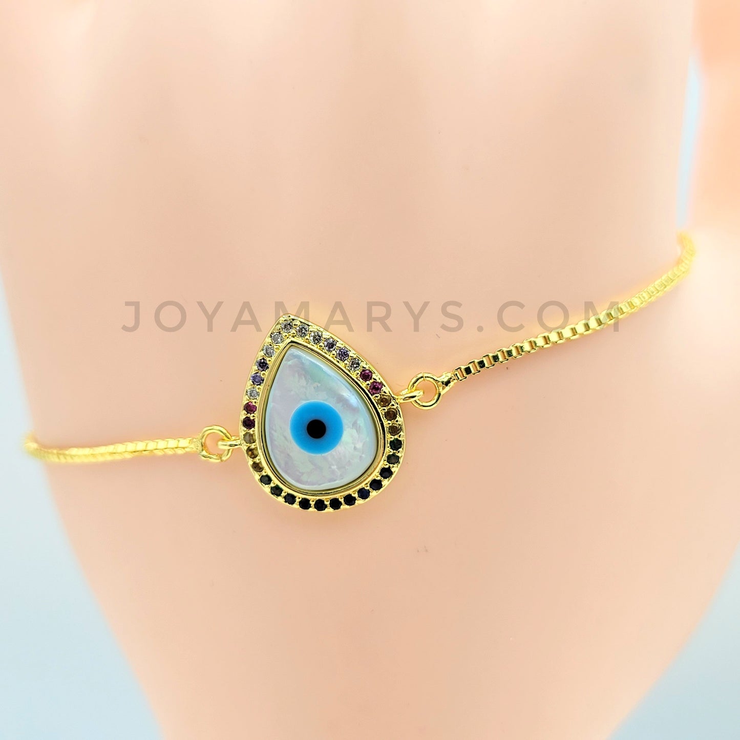 BA-129 Pulsera/Bracelet Ajustable Mal de Ojo Multicolor