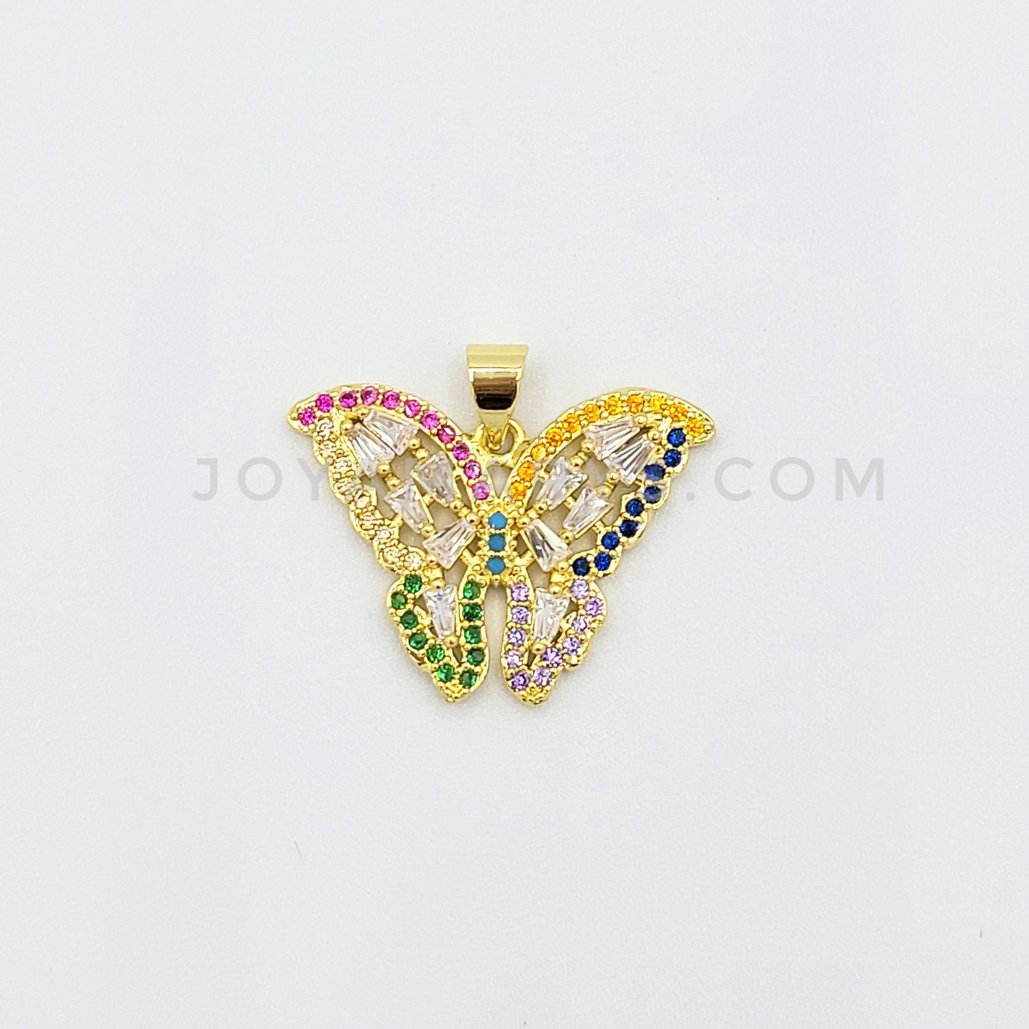 PN-682 Mariposa multicolo piedra zirconia