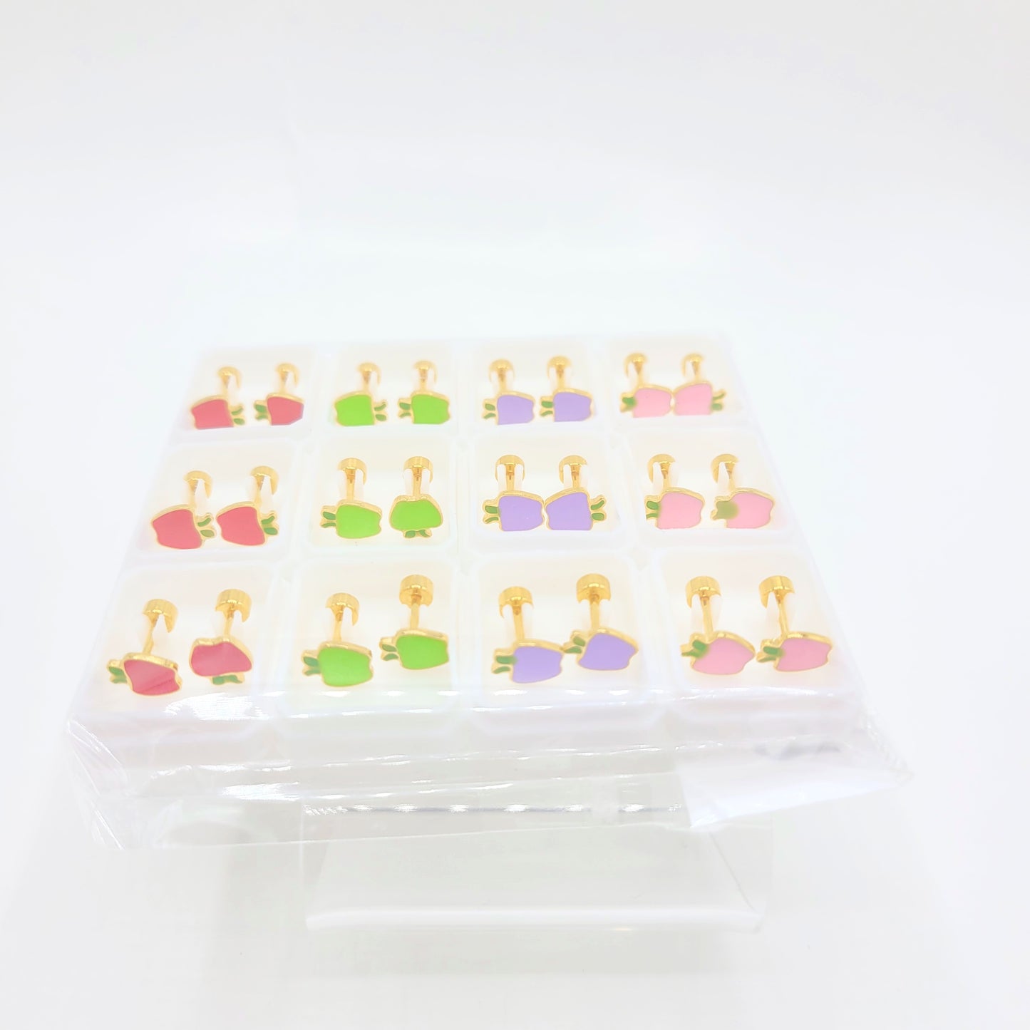 P-169 Aretes 12pz Manzana