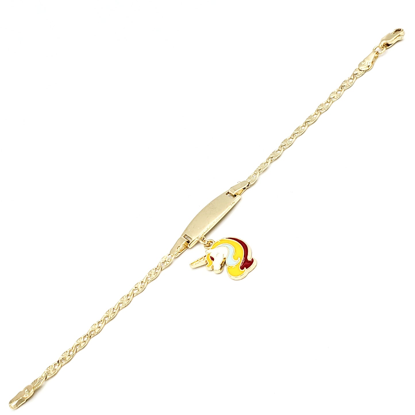 BrC-26 Child's Bracelet/Pulsera Estrellada de Niños Unicornio Multicolor 1pc