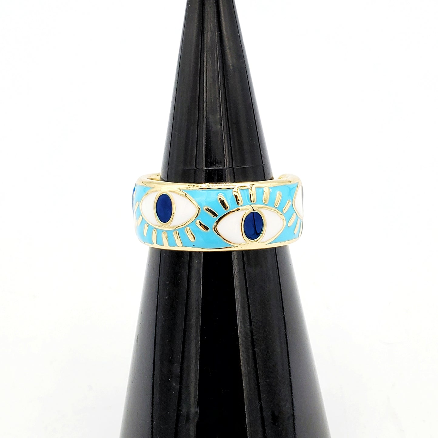 WR-205 Anillo de Mujer/Anillo de Mujer Ojo Turco Variantes Ajustable 5mm
