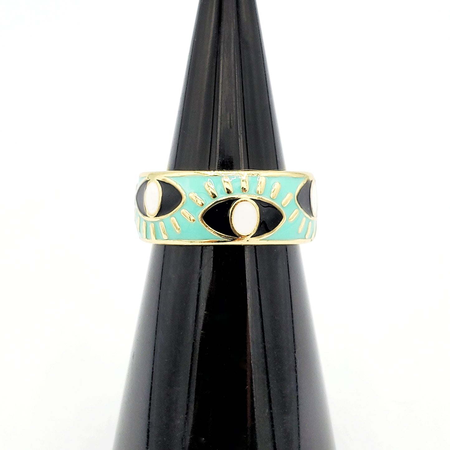 WR-206 Anillo de Mujer/Anillo de Mujer Ojo Turco Variantes Ajustables 5mm