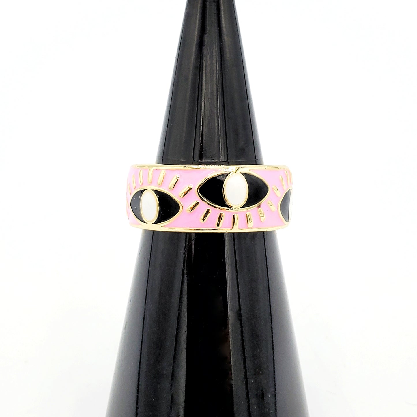 WR-206 Anillo de Mujer/Anillo de Mujer Ojo Turco Variantes Ajustables 5mm