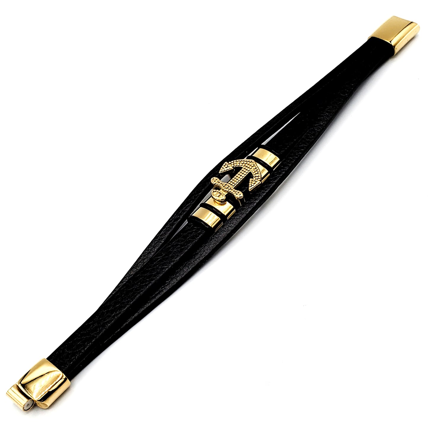 BRCS-34 Men's Bracelet/Pulsera de Caballero Acero Inoxidable Acero Onoxidable Ancla 1pc 8 1/2"
