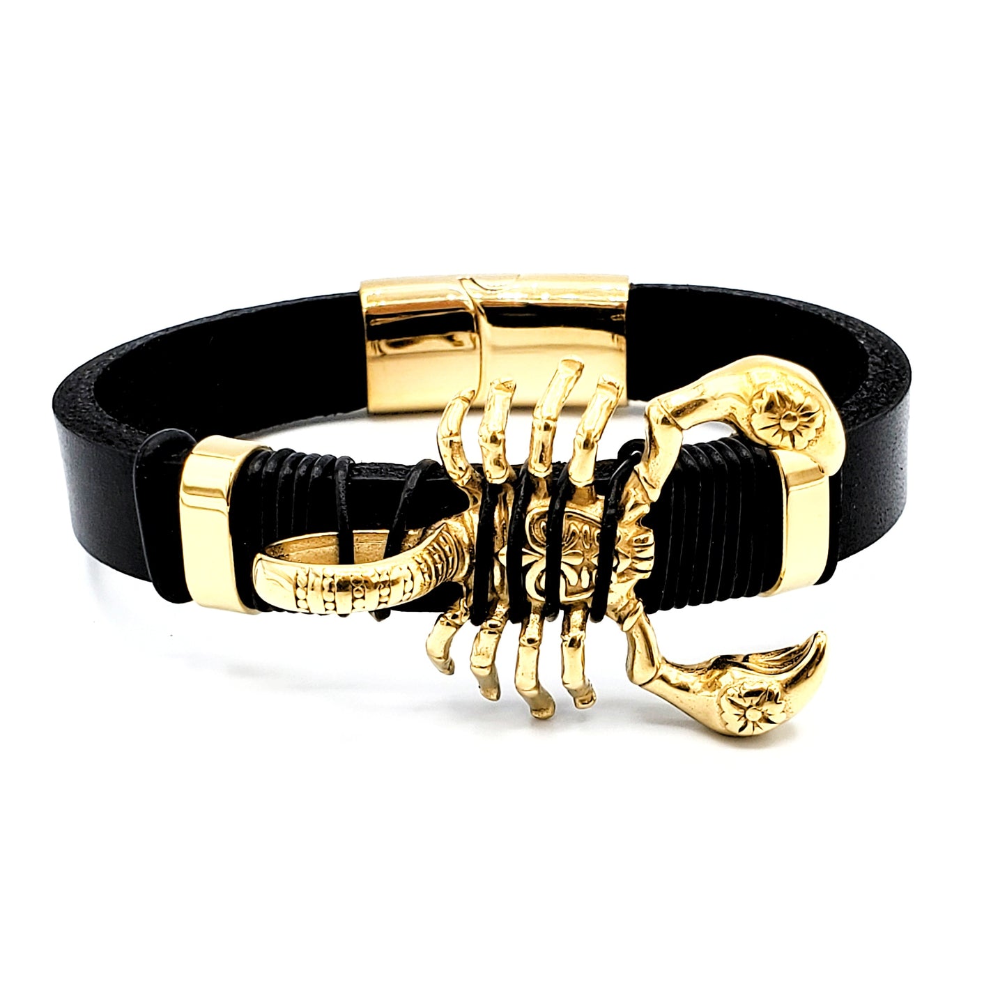 BRCS-36 Men's Bracelet/Pulsera de Caballero Stainless Steel Acero Onoxidable Scorpion 1pc 8 1/2"