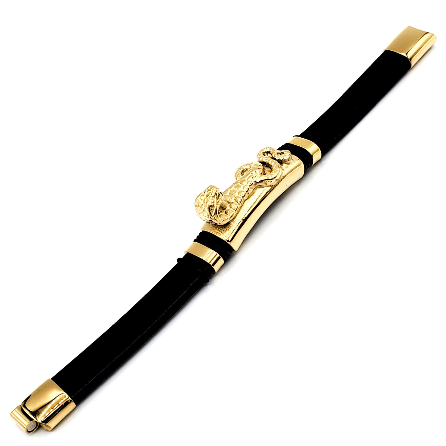 BRCS-37 Men's Bracelet/Pulsera de Caballero Acero Inoxidable Acero Onoxidable Serpiente 1pc 8 1/2"