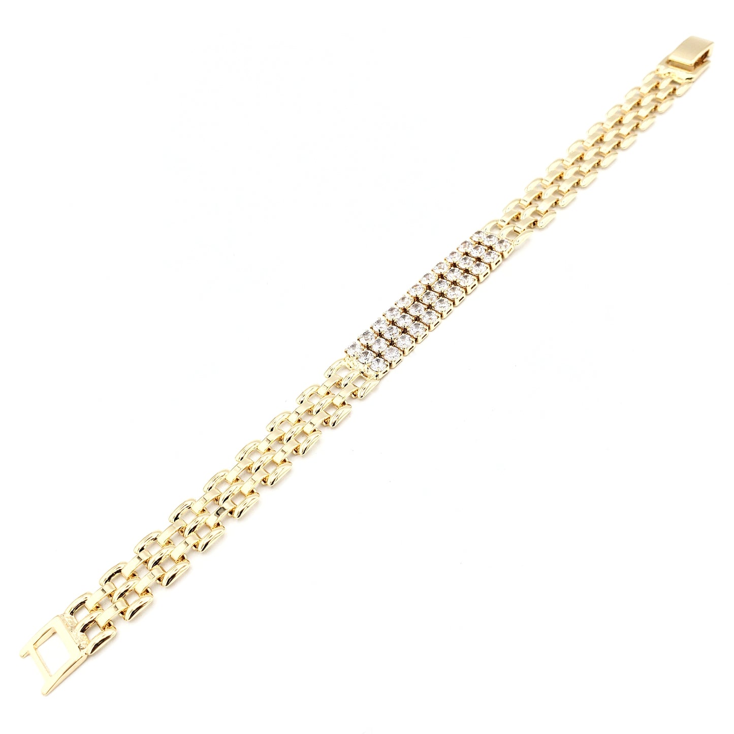 BR-222 Bracelet/Pulsera Zirconia Blanca 7"
