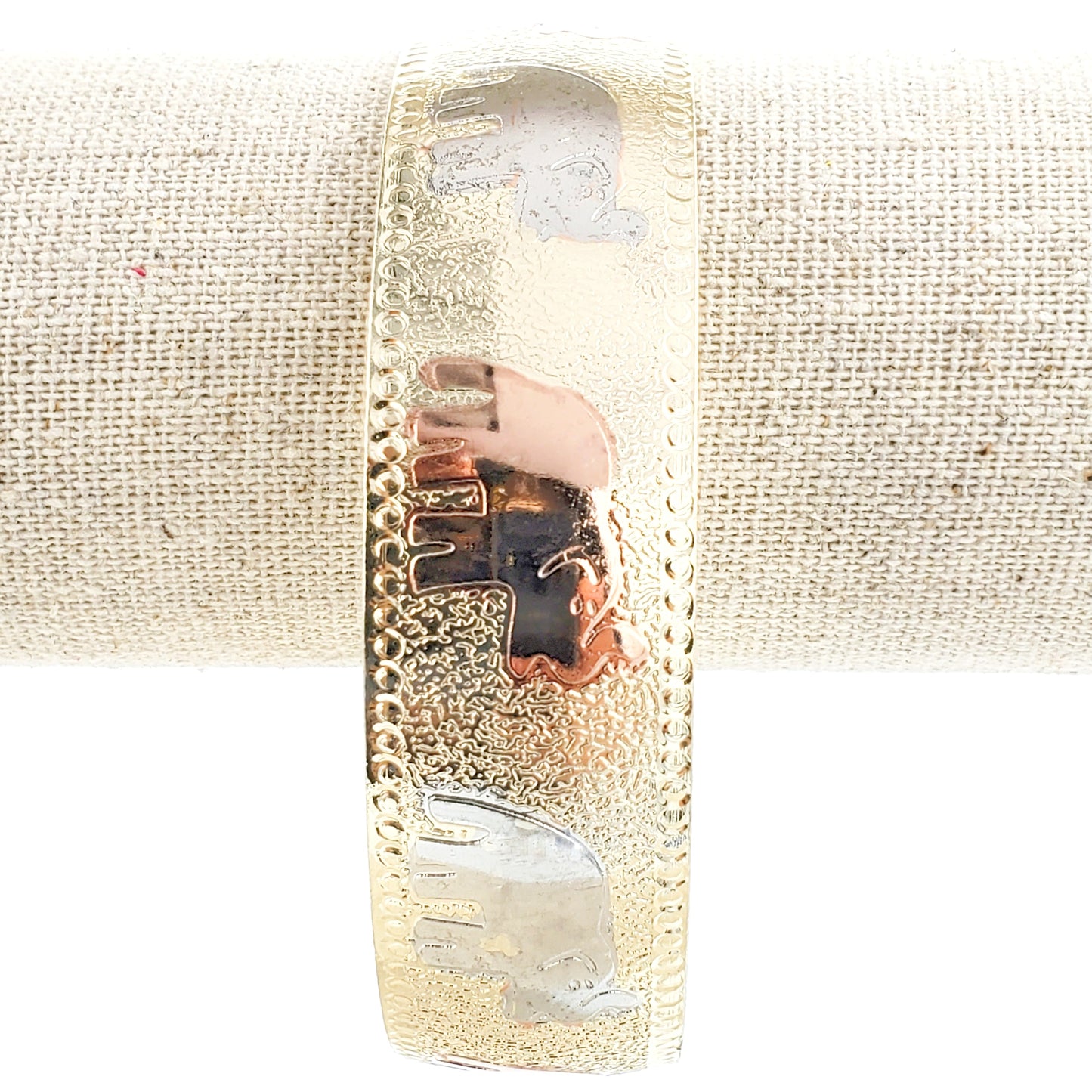 BB-15 Brazalete Elefante 3 tonos 1ud paquete 18k