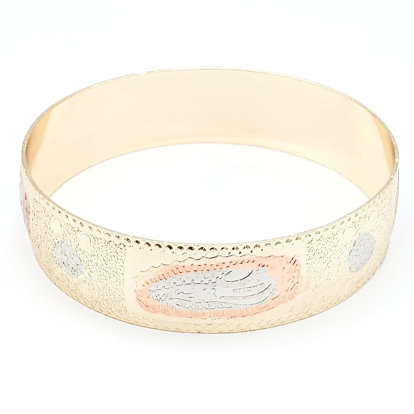 BB-14 Brazalete Virgen Guadalupe 3 tonos 1ud paquete 18k