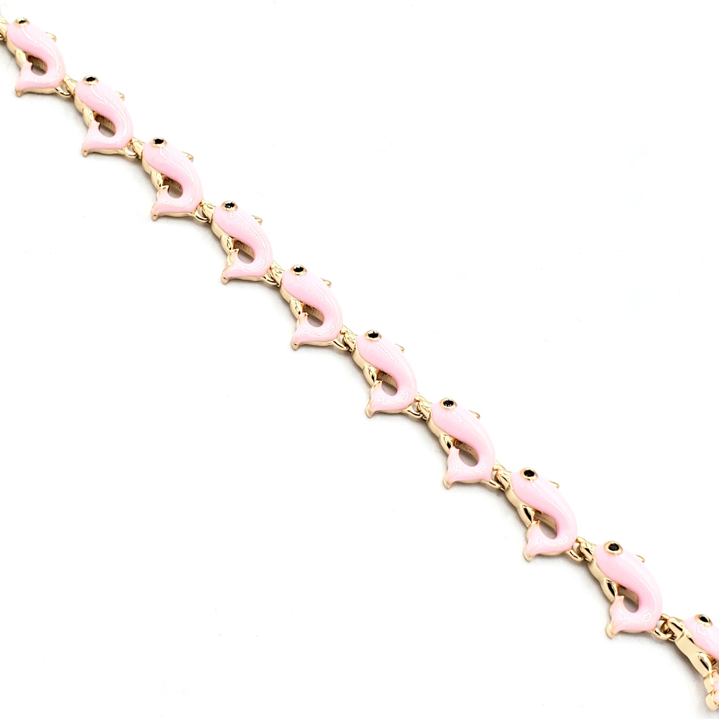 BR-273 Bracelet/Pulsera Delfín Rosa 1pc paquete 9"