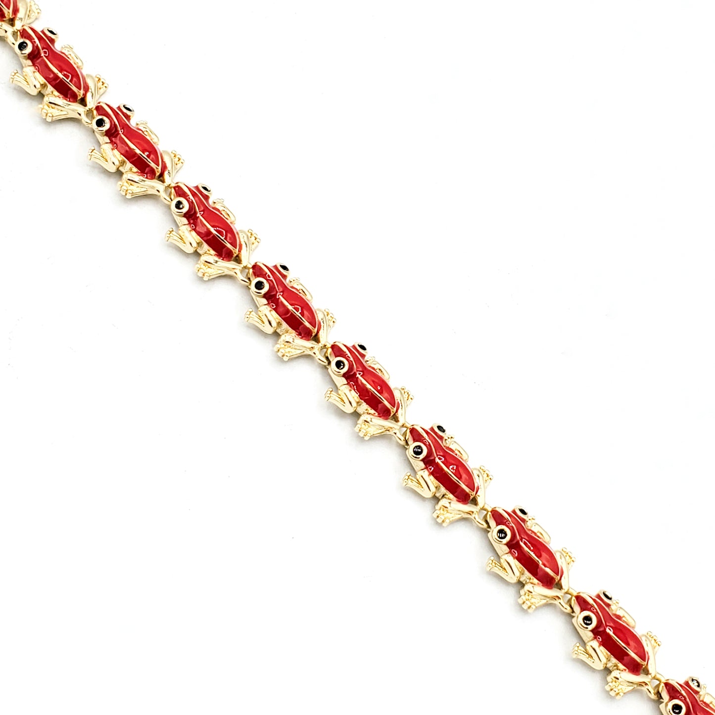 BR-268 Brazalete/Pulsera Rana Roja 1pc paquete 9"