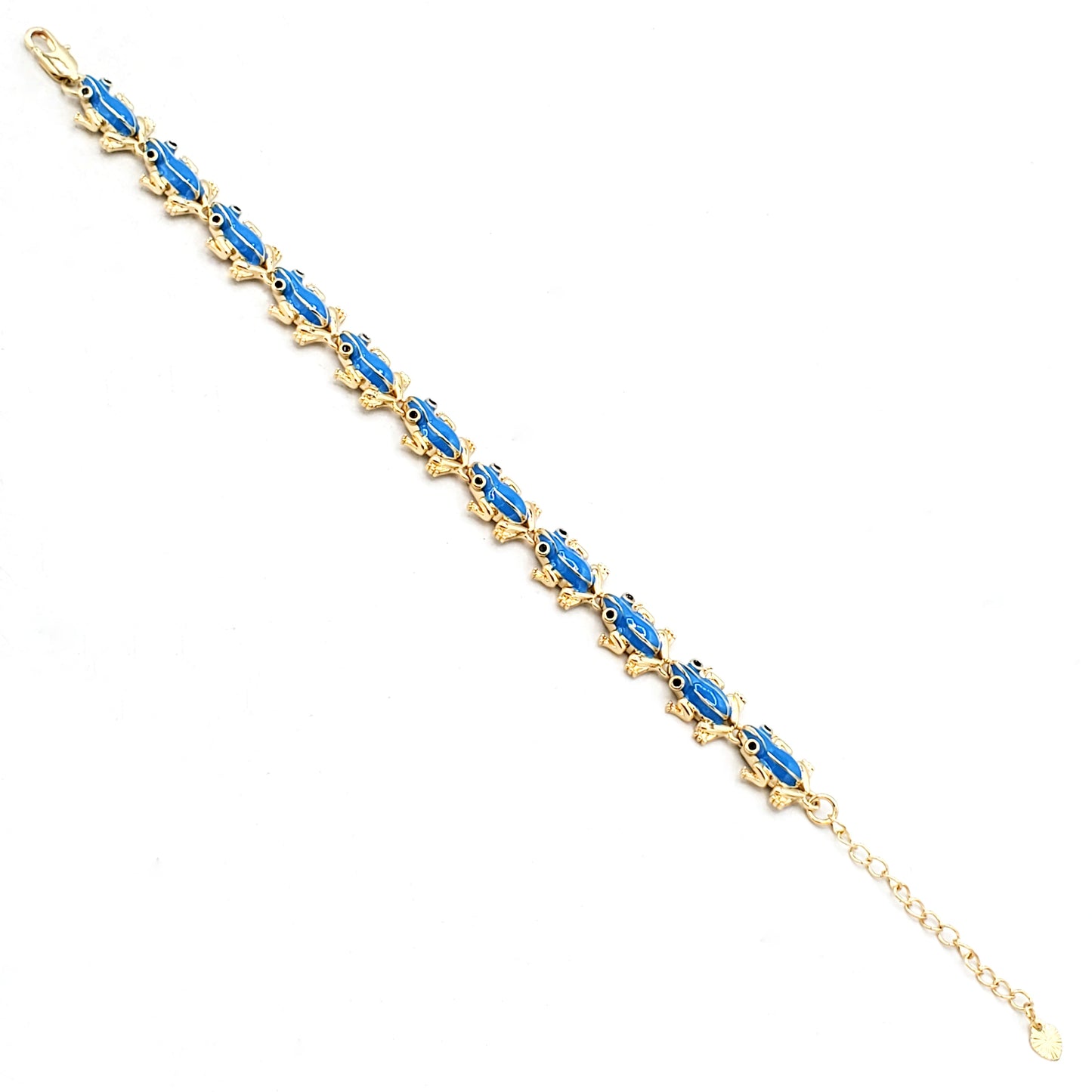 BR-270 Brazalete/Pulsera Rana Azul 1pc paquete 9"