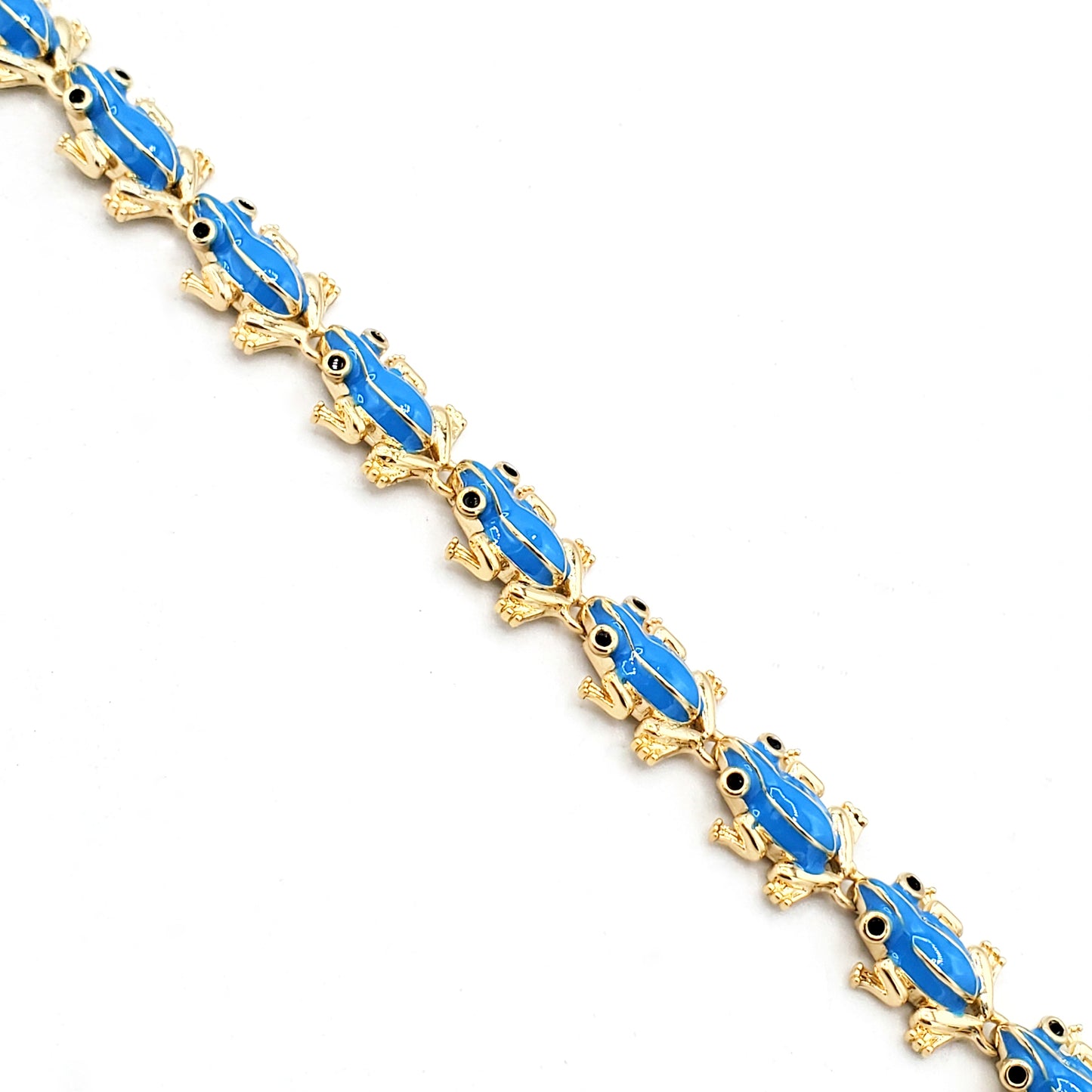 BR-270 Brazalete/Pulsera Rana Azul 1pc paquete 9"