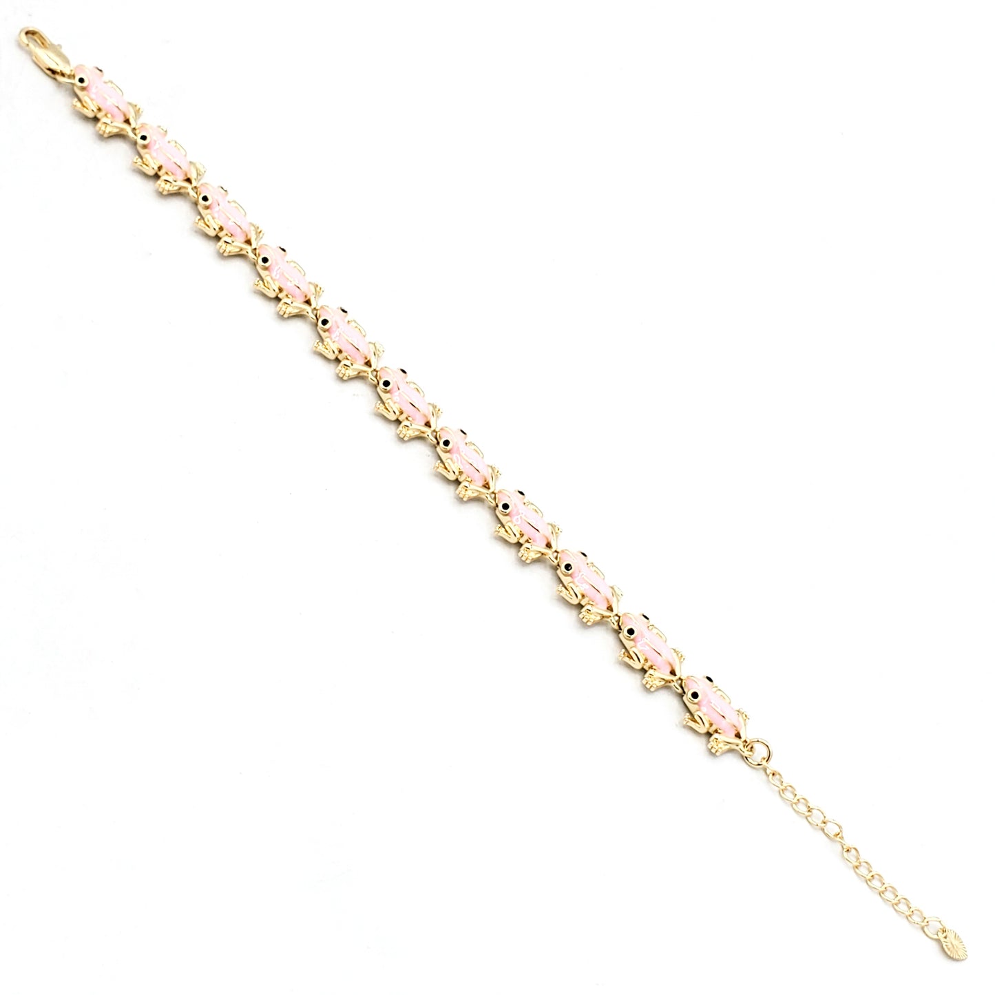 BR-271 Brazalete/Pulsera Rana Rosa 1pc paquete 9"