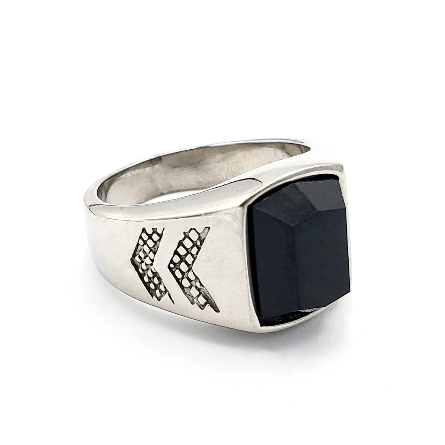 R-18 Stainless Steel Men's Ring