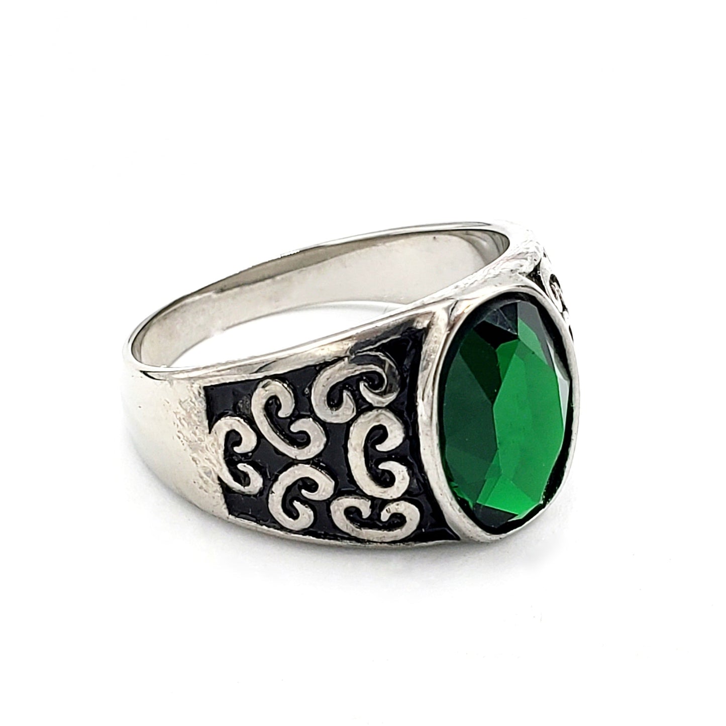 Anillo de hombre de acero inoxidable R-23
