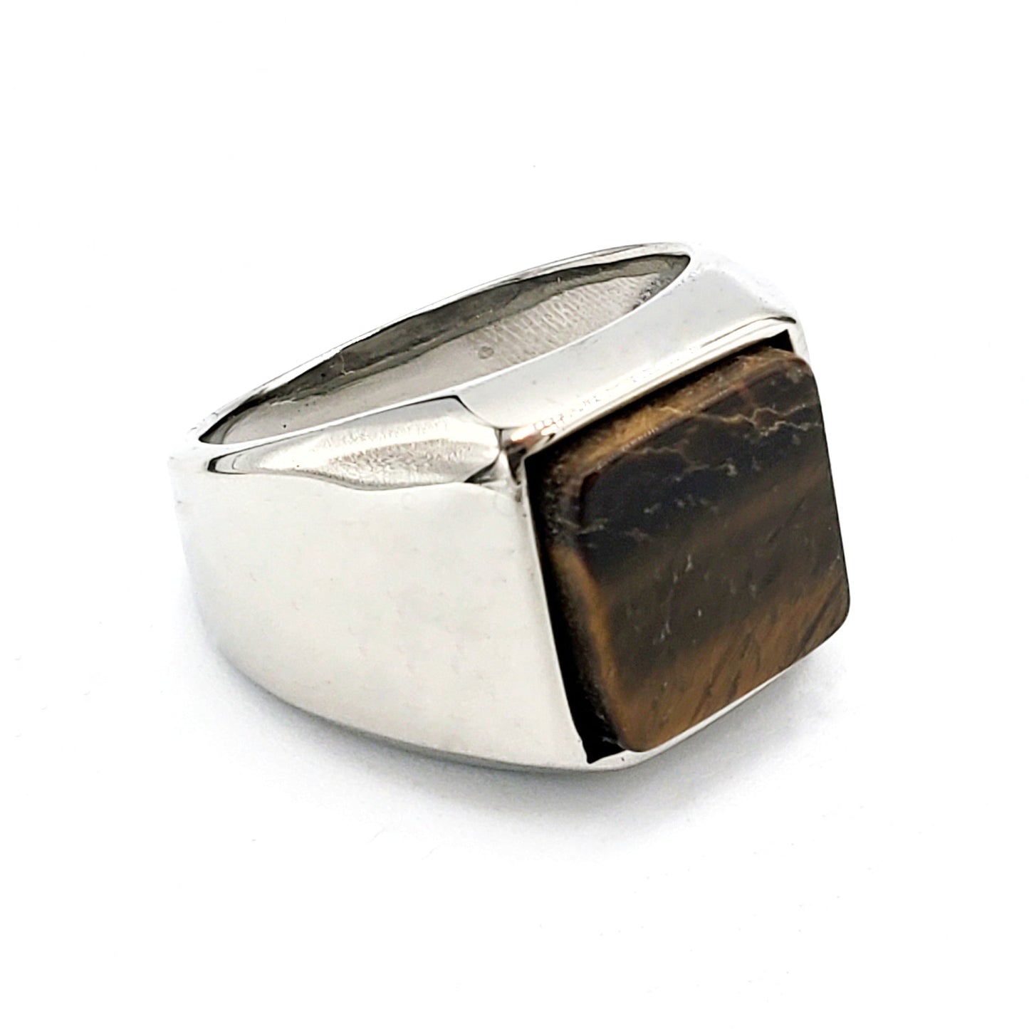 Anillo de hombre de acero inoxidable R-24