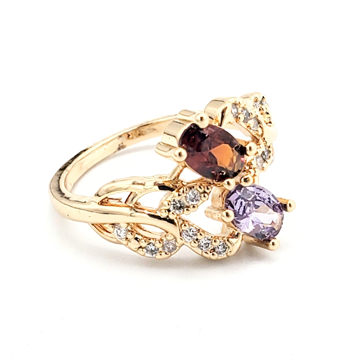 WR-279 Anillo Mujer/Anillo de Mujer Zirconia Multicolor 0.50"