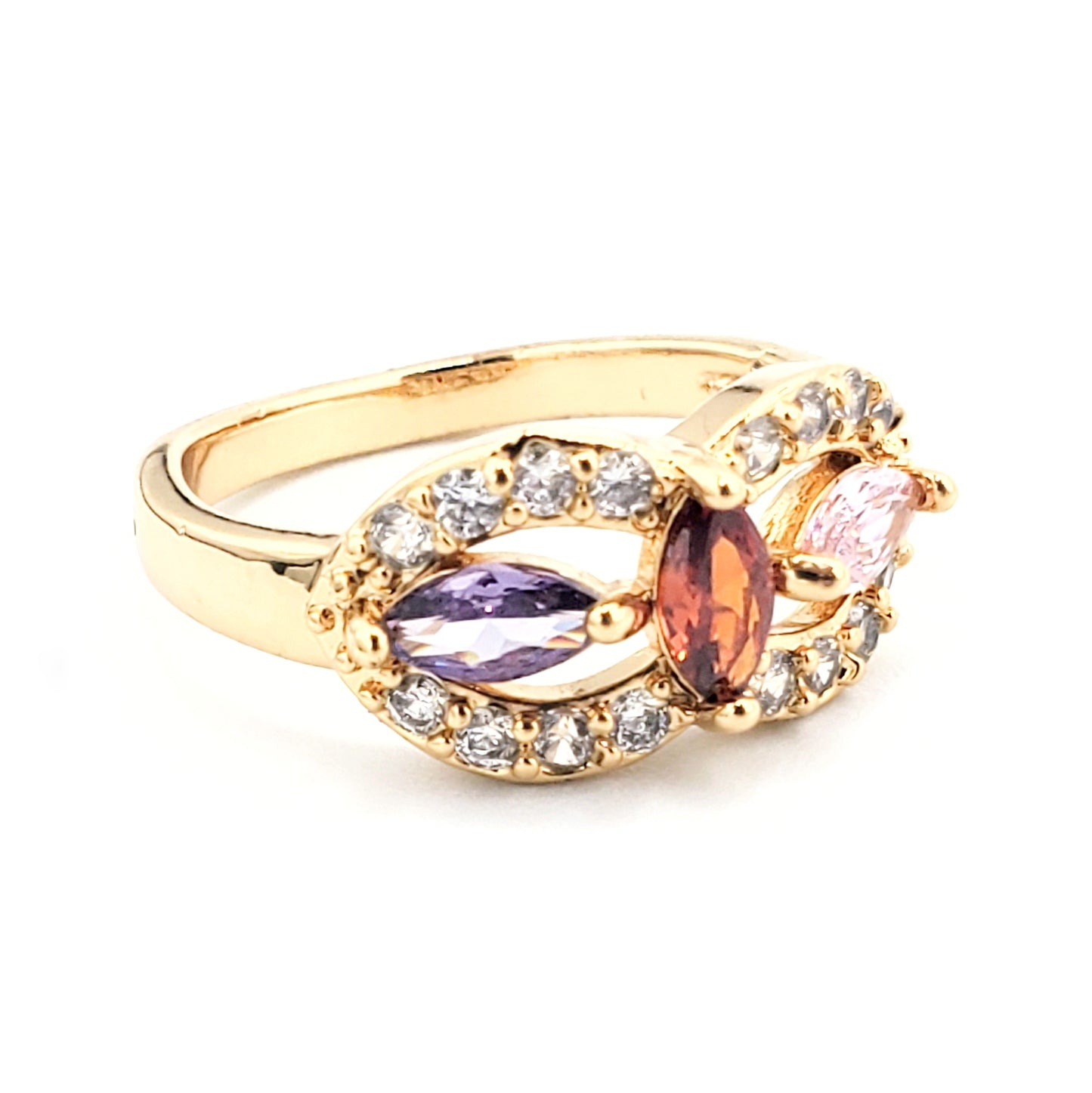WR-280 Women's Ring/Anillo de Mujer Zirconia Multicolor 0.50"