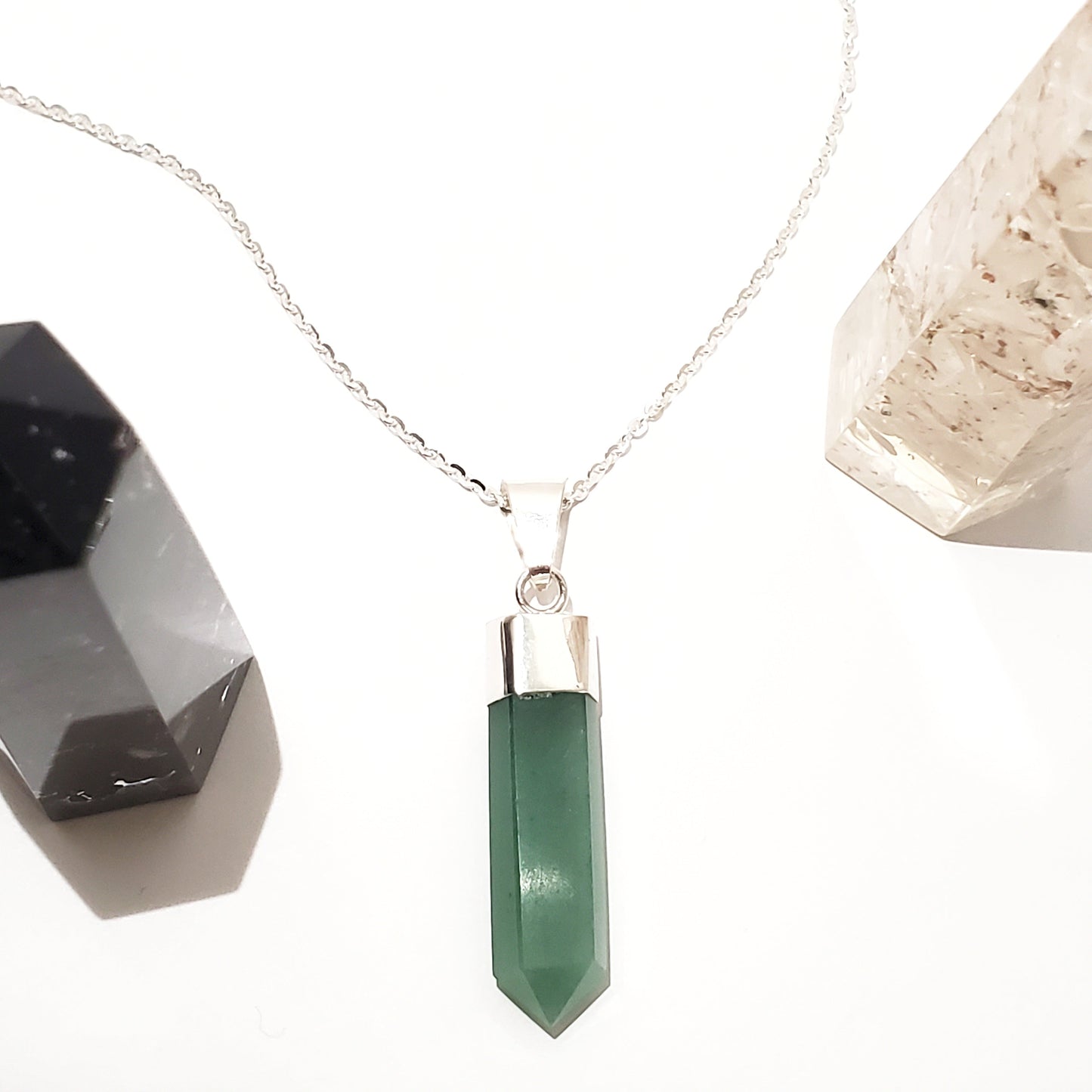 Green Aventurine Natural Crystal Pendant