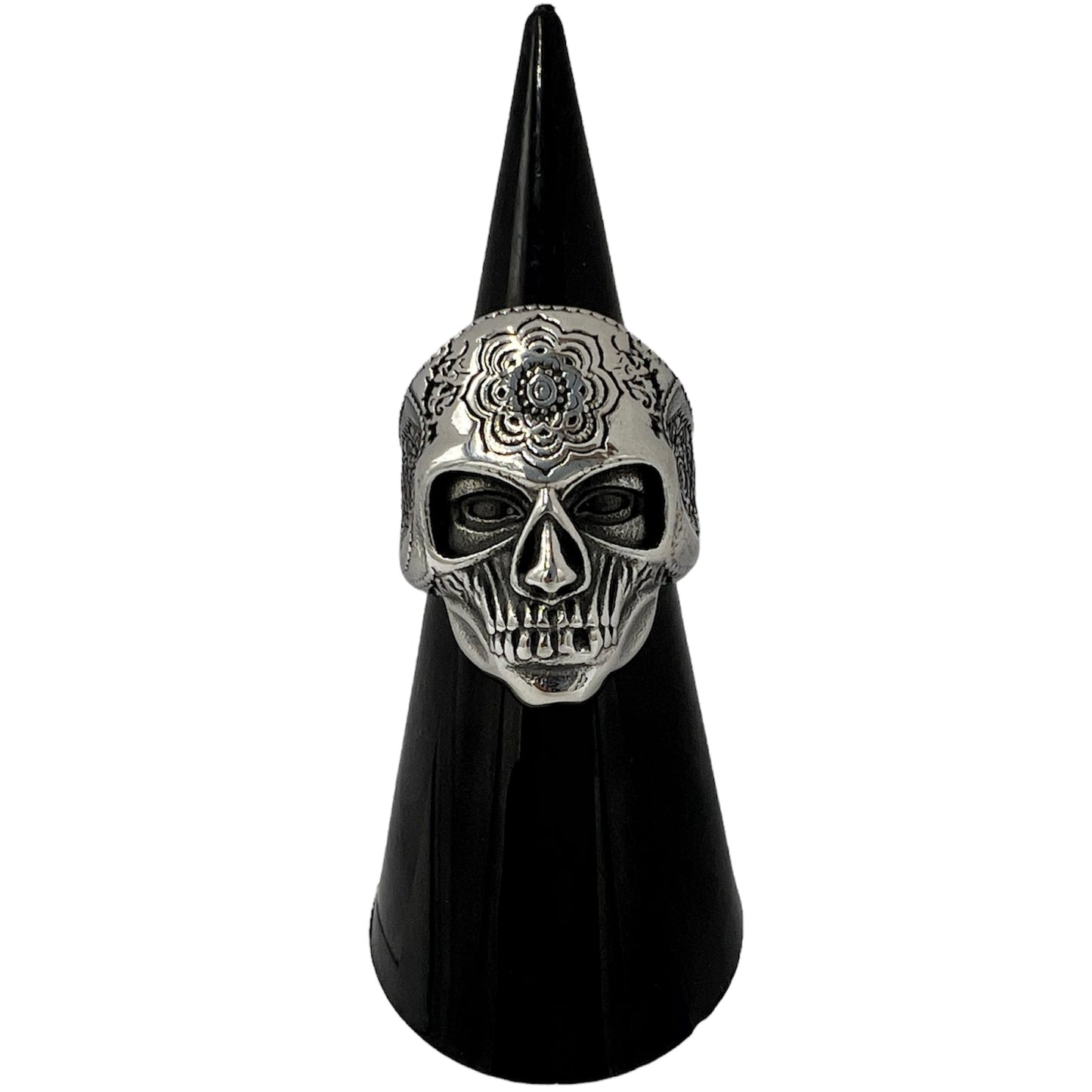 R-46 Acero Inoxidable Anillo de Calavera/ Skull Ring, Color:Silver, Seleccione el Size en la Parte de Abajo donde dice Size