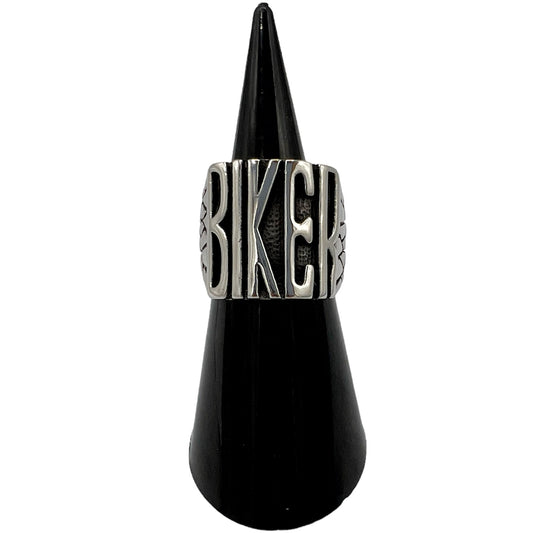 R-51 Stainless Steel Anillo Motorista (BIKER),Color: Silver, Seleccione el Size en la Parte de Abajo donde dice Size