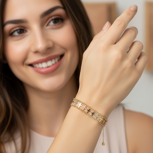 Paquete de Brazalete BR-250 Paquete de 1 pieza Italia 18k Paquete de Brazalete