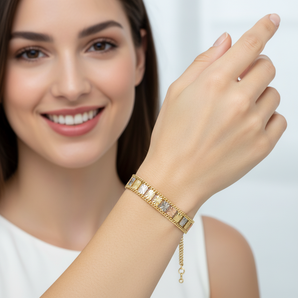 BR-251 Bracelet Packet 1pc pack 18k Paquete de Brazalete  18K Italy