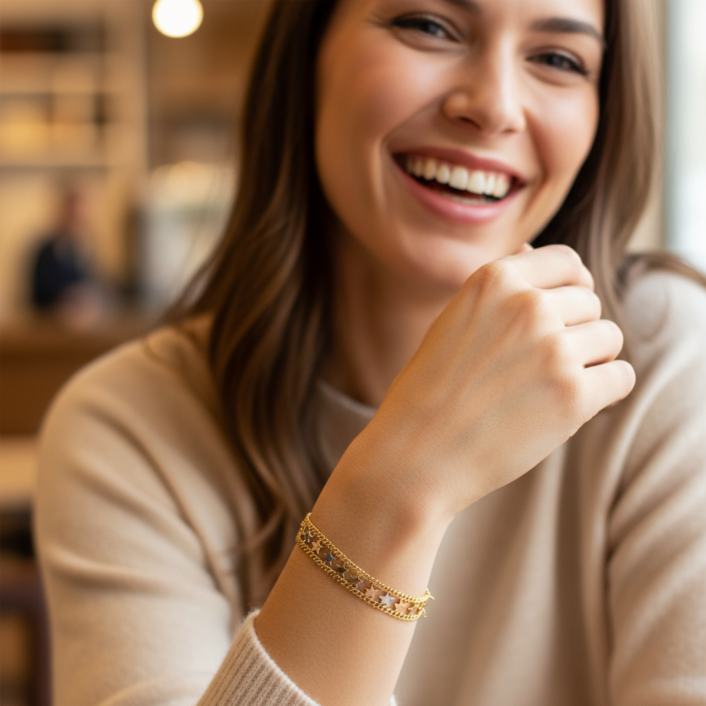 BR-252 Bracelet Packet 1pc pack 18k Paquete de Brazalete