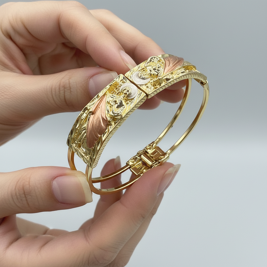 BR-11 Brazalete/Bracelet con San Judas 3 tonos