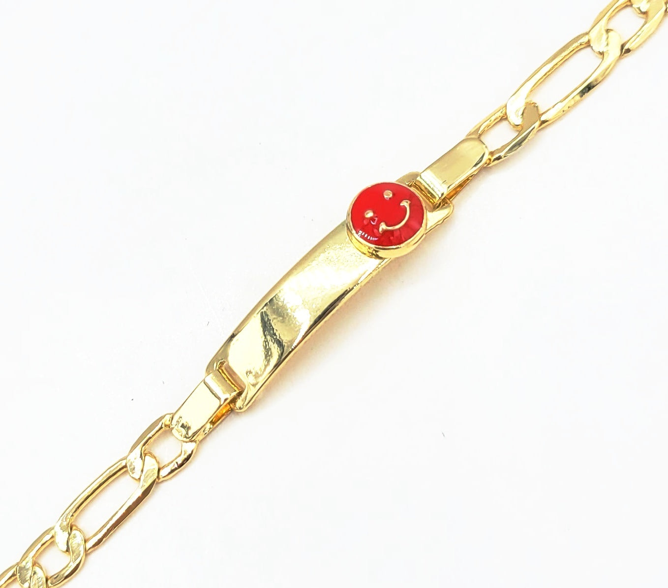 BrC-19 Children's Bracelet Red Happy Face/Pulsera de Niños Cara Feliz 6 pc pack