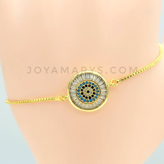 BA-127 Pulsera/Bracelet Ajustable Mal de Ojo Multicolor