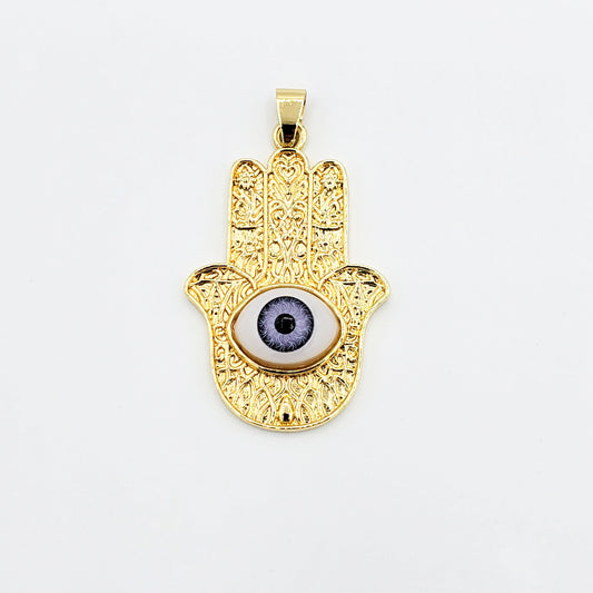 PN-802 Colgante Variantes Evil Eye 3.5cm Incluye Cadena Mixta 18"-20"