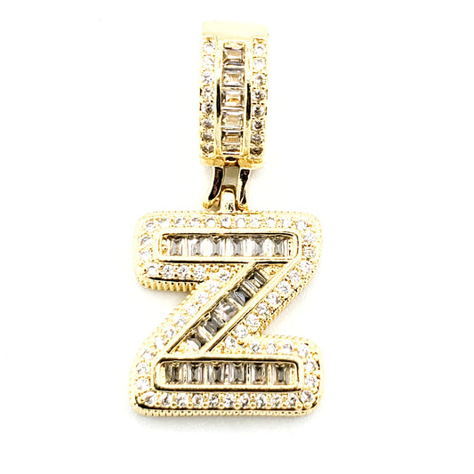 PN-0313 Pendant Letra Z Zirconia Blanca 1.35"