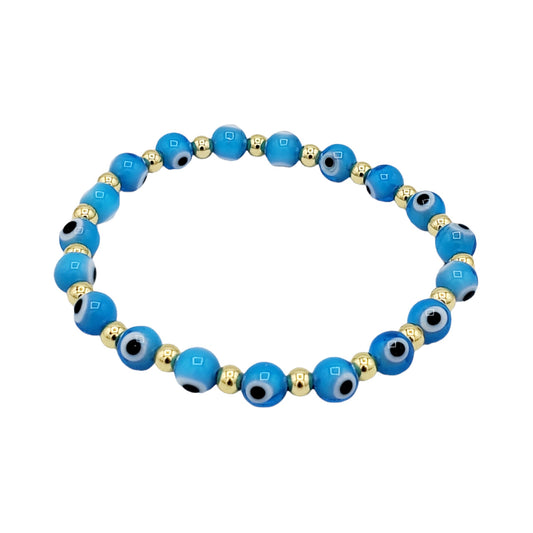 BA-232 Pulsera/Pulsera Ojo Turco Azul